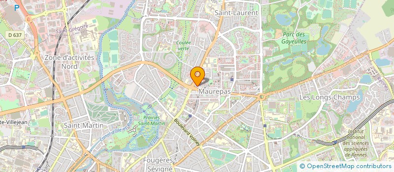 localisation de l'entreprise MADAME JAIANE PALAGI COELHO  RENNES