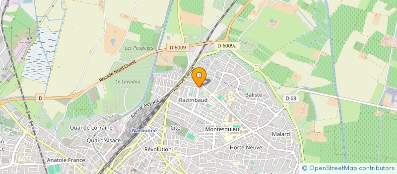 localisation de l'entreprise MADAME JAIMISON JORY  NARBONNE