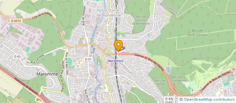 localisation de l'entreprise MADAME JAKSINIC SANELA  NOTRE-DAME-DE-BONDEVILLE