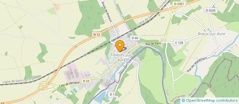 localisation de l'entreprise MADAME JALANE DE OLIVEIRA  TILLIERES-SUR-AVRE