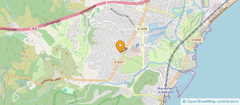 localisation de l'entreprise MADAME JALILA ARFAOUI à MANDELIEU-LA-NAPOULE