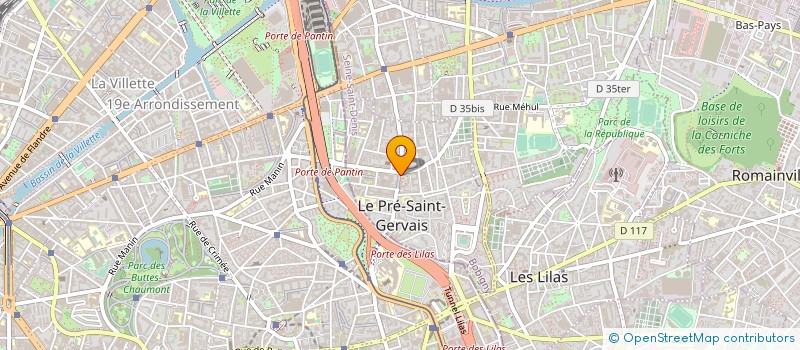 localisation de l'entreprise MADAME JALILA BENALI à LE PRE-SAINT-GERVAIS