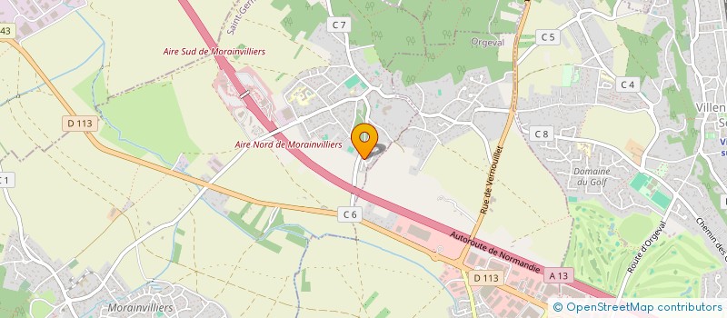 localisation de l'entreprise MADAME JALILA GUERROUJ  MORAINVILLIERS