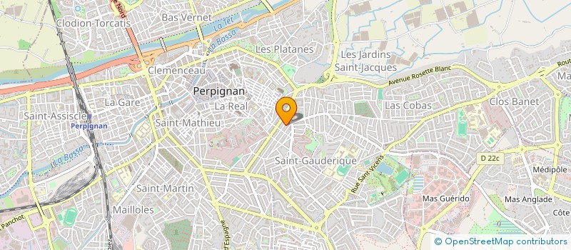 localisation de l'entreprise MADAME JALILA HAMDAOUI SEHLI  PERPIGNAN