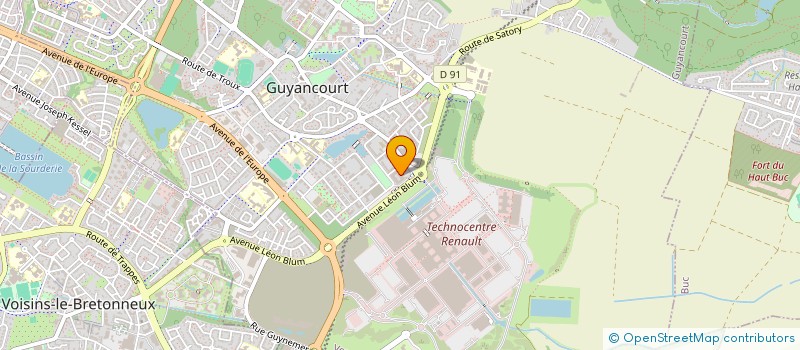 localisation de l'entreprise MADAME JALILA LABBI  GUYANCOURT