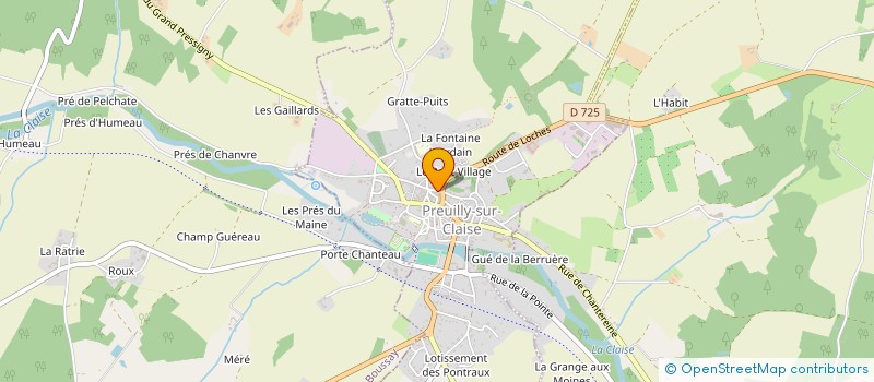 localisation de l'entreprise MADAME JALINA HACK  PREUILLY-SUR-CLAISE