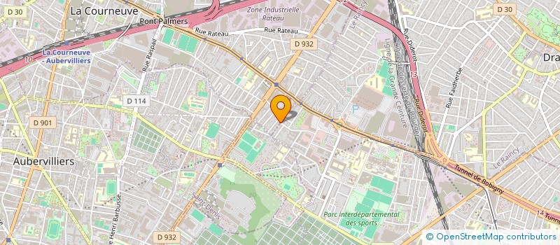 localisation de l'entreprise MADAME JALY BEGUM à LA COURNEUVE