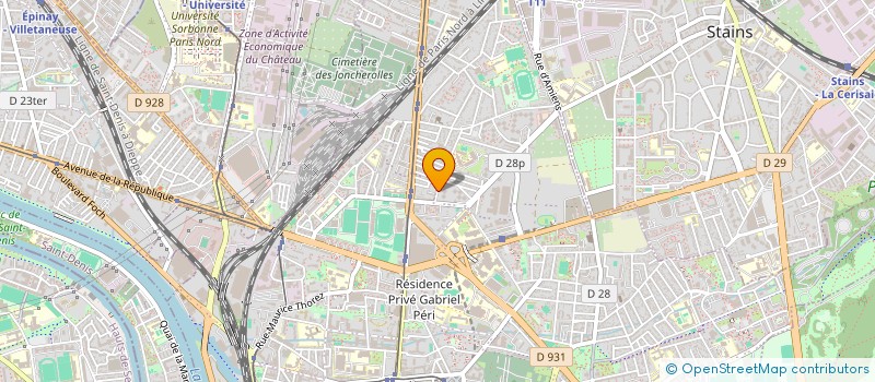 localisation de l'entreprise MADAME JAMILA BEKKAYE  PIERREFITTE-SUR-SEINE
