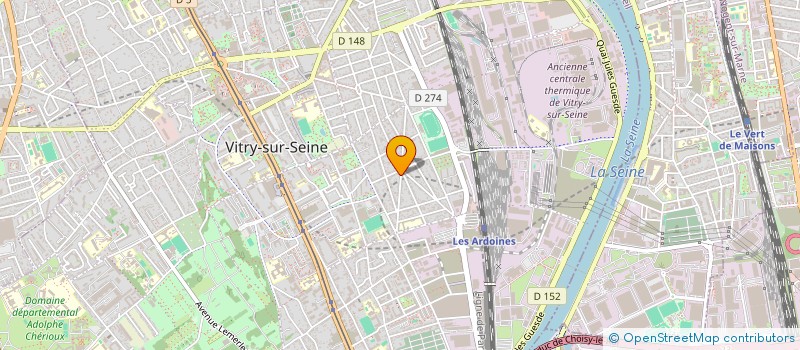 localisation de l'entreprise MADAME JAMILA BELLOUCH  VITRY-SUR-SEINE