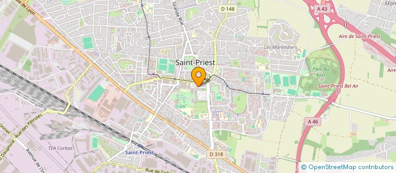 localisation de l'entreprise MADAME JAMILA BENAMAR  SAINT-PRIEST