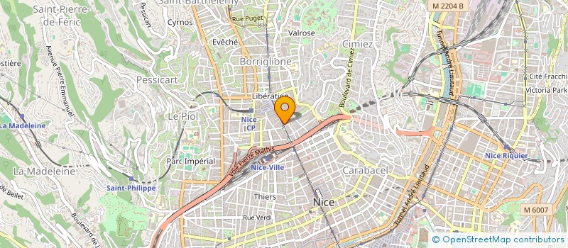 localisation de l'entreprise MADAME JAMILA BOUDCHICHI  NICE