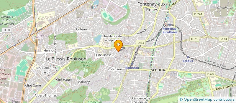 localisation de l'entreprise MADAME JAMILA BOUSHABA  LE PLESSIS-ROBINSON