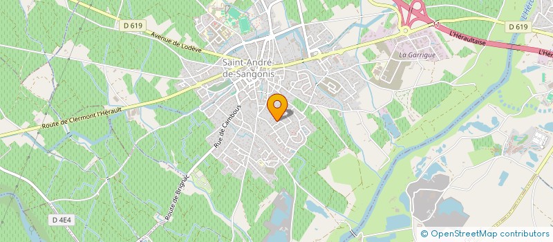 localisation de l'entreprise MADAME JAMILA EL MAHDI  SAINT-ANDRE-DE-SANGONIS