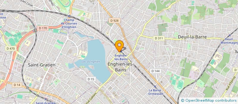 localisation de l'entreprise MADAME JAMILA EL MANSOURI  ENGHIEN-LES-BAINS