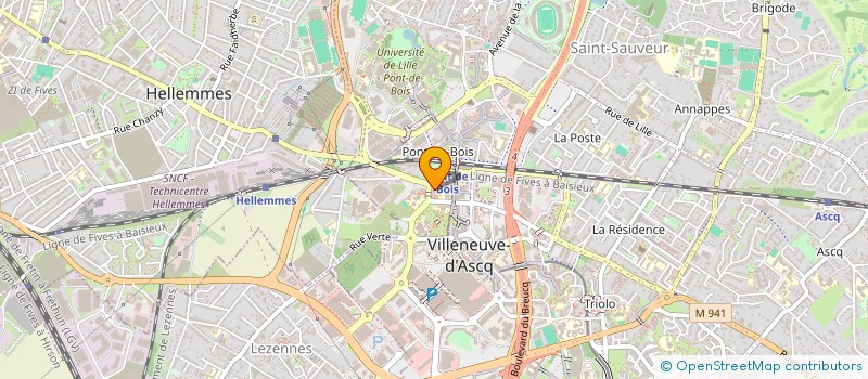 localisation de l'entreprise MADAME JAMILA ERRACHIDI  VILLENEUVE-D'ASCQ