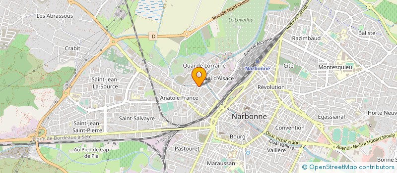 localisation de l'entreprise MADAME JAMILA GUINI à NARBONNE