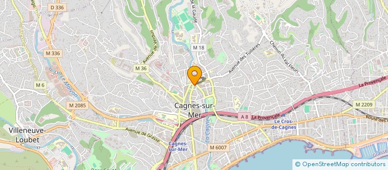 localisation de l'entreprise MADAME JAMILA HAMROUNI  CAGNES-SUR-MER