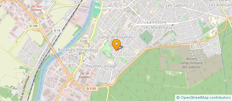 localisation de l'entreprise MADAME JAMILA HENCHI  COMPIEGNE