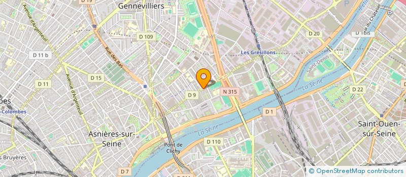 localisation de l'entreprise MADAME JAMILA MADID à GENNEVILLIERS