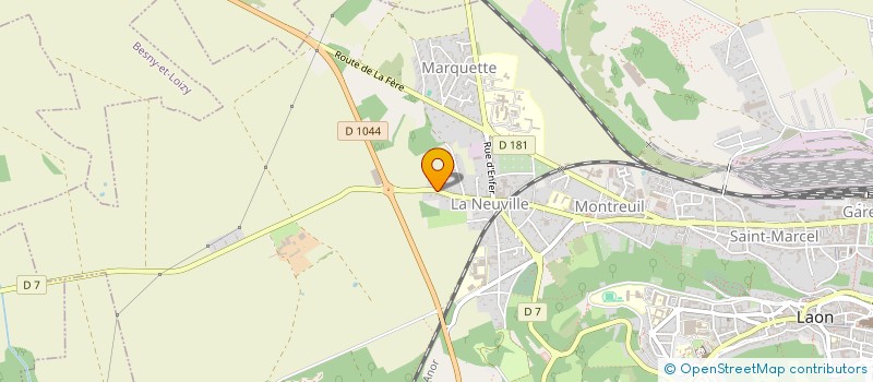 localisation de l'entreprise MADAME JAMILA OULDBOUKHITINE à LAON
