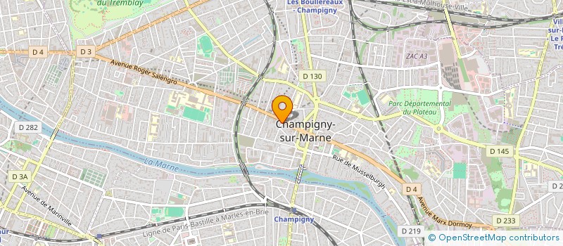 localisation de l'entreprise MADAME JAMILA SARRAF à CHAMPIGNY-SUR-MARNE