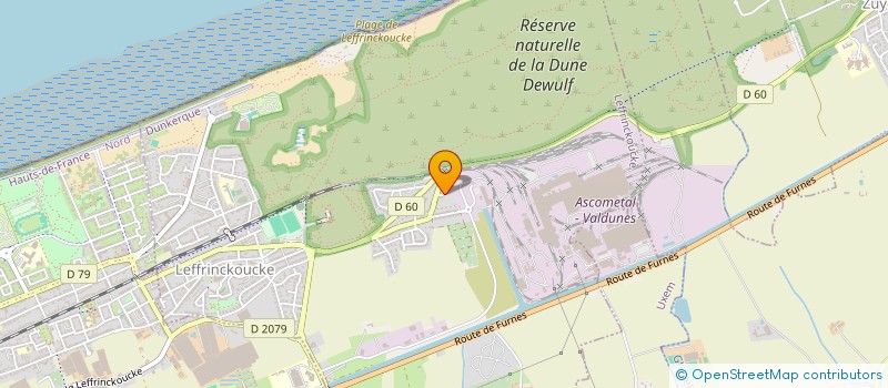 localisation de l'entreprise MADAME JAMILA ZERROUR  LEFFRINCKOUCKE