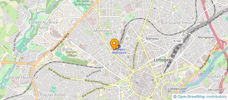 localisation de l'entreprise MADAME JANA ABUDO à LIMOGES