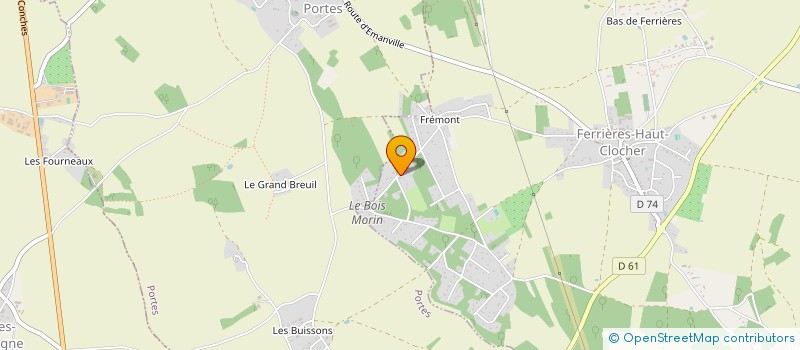 localisation de l'entreprise MADAME JANA ALEXOVA  FERRIERES-HAUT-CLOCHER