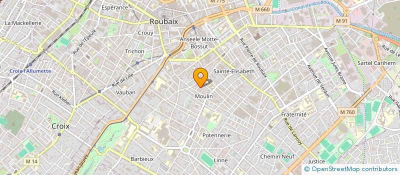 localisation de l'entreprise MADAME JANA BENDIKOVA  ROUBAIX