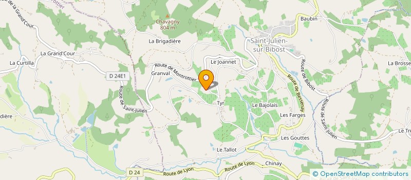 localisation de l'entreprise MADAME JANA KRUPICKOVA  SAINT-JULIEN-SUR-BIBOST