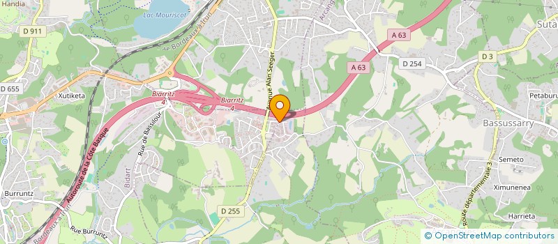 localisation de l'entreprise MADAME JANDIRA DA SILVA à BIDART