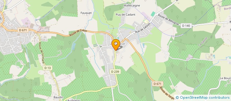 localisation de l'entreprise MADAME JANE BEAUCAMP  LA SAUVE