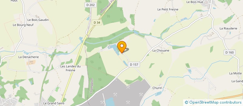 localisation de l'entreprise MADAME JANE BESNARD à CHAMPEON