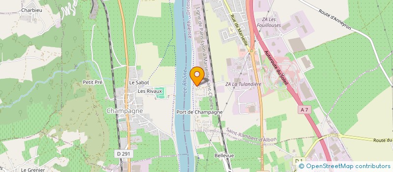localisation de l'entreprise MADAME JANE BOURGET  SAINT RAMBERT D'ALBON