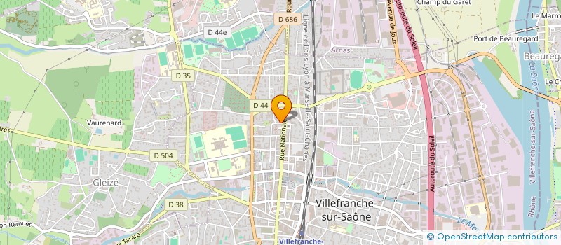 localisation de l'entreprise MADAME JANE DESVAUX à VILLEFRANCHE-SUR-SAONE