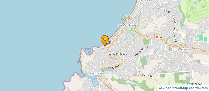 localisation de l'entreprise MADAME JANE DONNOU  PLENEUF-VAL-ANDRE
