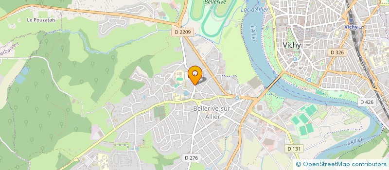 localisation de l'entreprise MADAME JANE GRAY à BELLERIVE-SUR-ALLIER