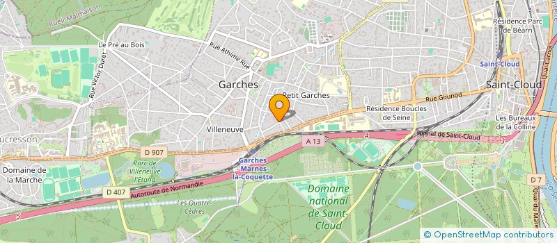 localisation de l'entreprise MADAME JANE HODGSON à GARCHES