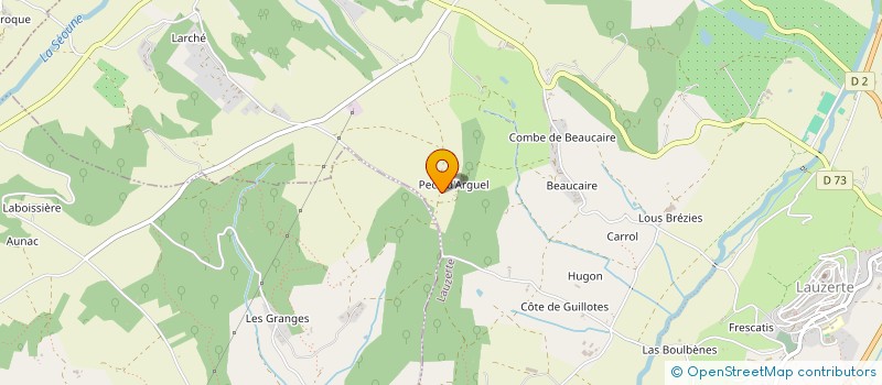 localisation de l'entreprise MADAME JANE JEANNETEAU  LAUZERTE