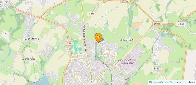 localisation de l'entreprise MADAME JANE LAPLANCHE à LA FERTE MACE