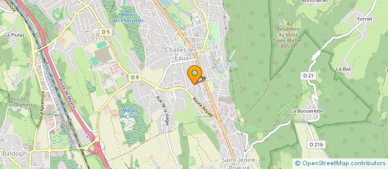 localisation de l'entreprise MADAME JANE MOORE  CHALLES-LES-EAUX