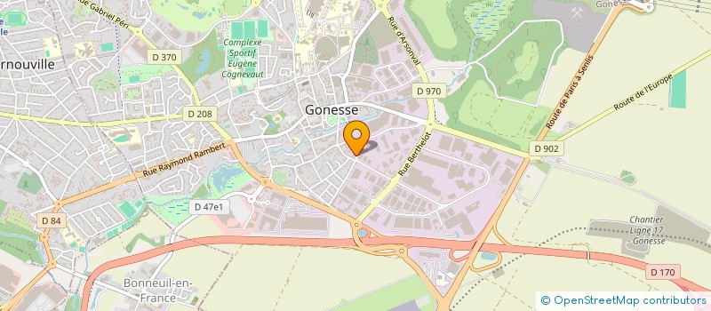 localisation de l'entreprise MADAME JANE NGANGUE PRISO à GONESSE