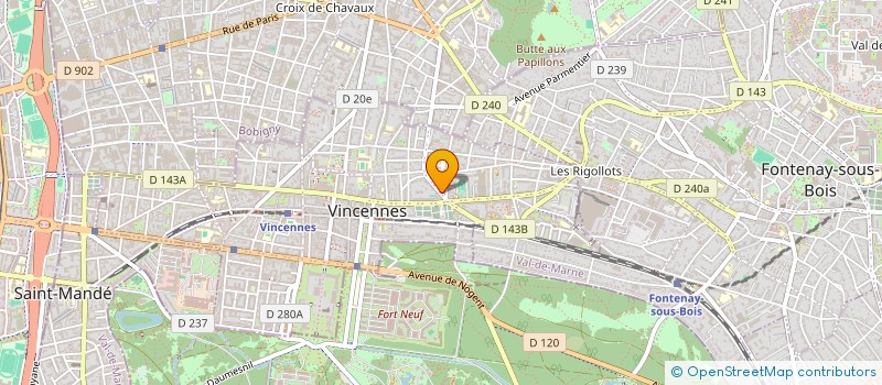 localisation de l'entreprise MADAME JANE PEYNOT à VINCENNES