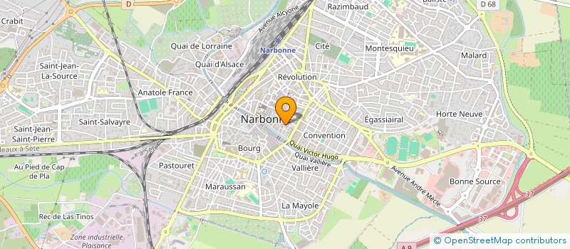 localisation de l'entreprise MADAME JANE SMITH  NARBONNE