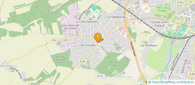 localisation de l'entreprise MADAME JANE THOMELIN à VERNOUILLET