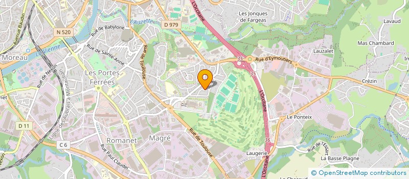localisation de l'entreprise MADAME JANE VIAUD à LIMOGES