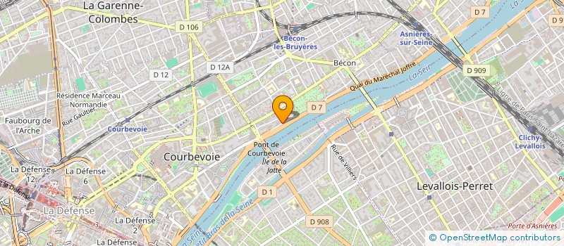 localisation de l'entreprise MADAME JANE WARD à COURBEVOIE