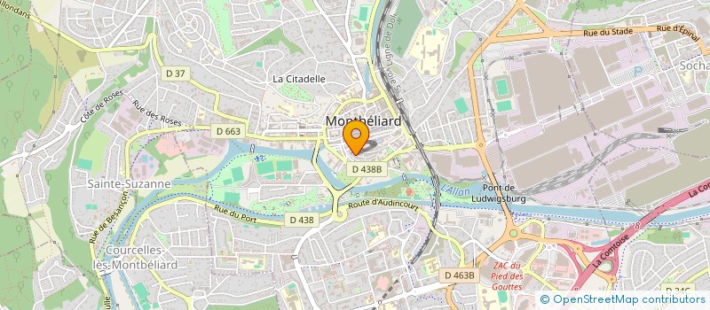 localisation de l'entreprise MADAME JANELLE CHEVRIAU  MONTBELIARD