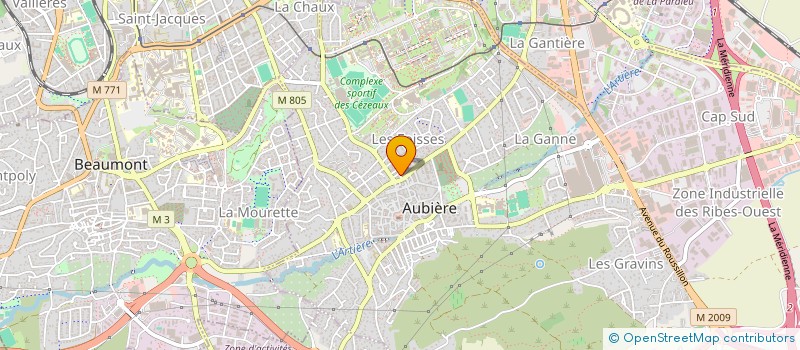 localisation de l'entreprise MADAME JANESSANDRE CHERTIER  AUBIERE