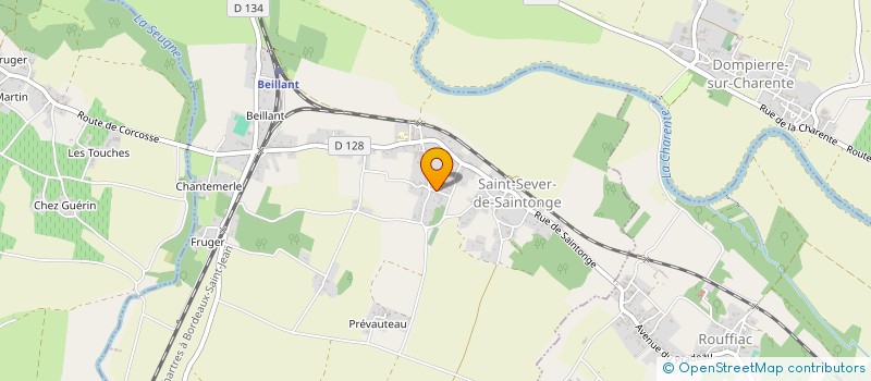 localisation de l'entreprise MADAME JANET FIELDING à SAINT-SEVER-DE-SAINTONGE